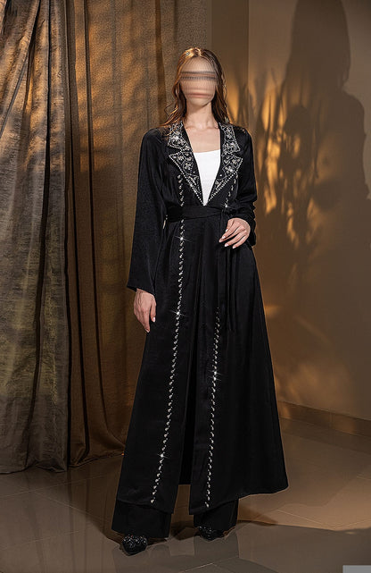 BA6021 Black Layrah onyx Abaya