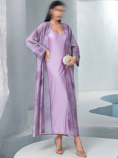 BA5051 Pink Azure Abaya