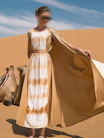 BA7048 Brown Desert Abaya
