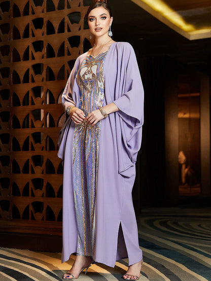 BA3102 Lavender Artique Kaftan