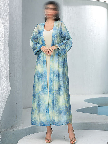 BA5051 Blue Azure Abaya