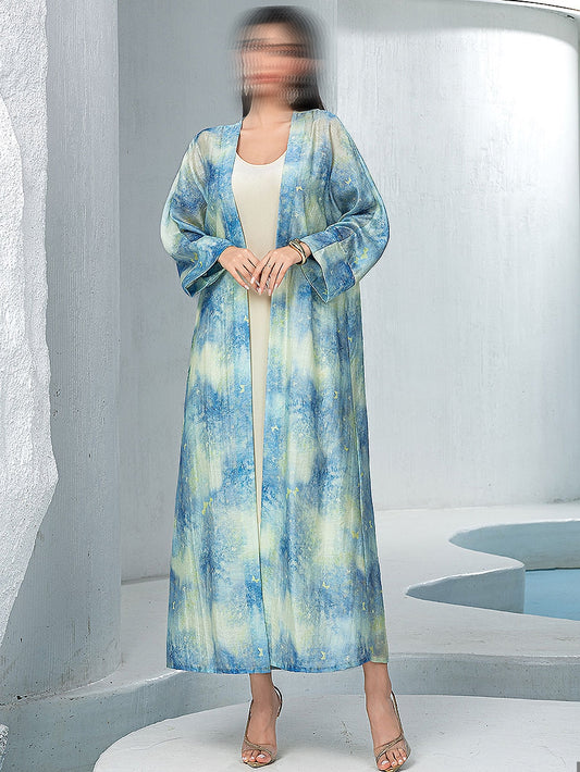 BA5051 Blue Azure Abaya