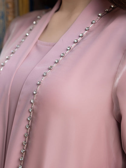 BA5188 Pink Iridescent Dress