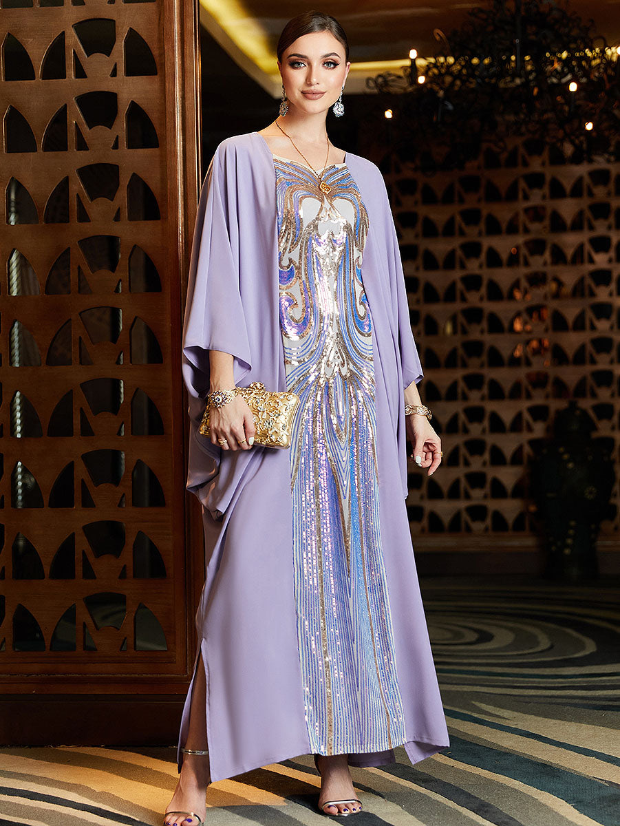 BA3102 Lavender Artique Kaftan