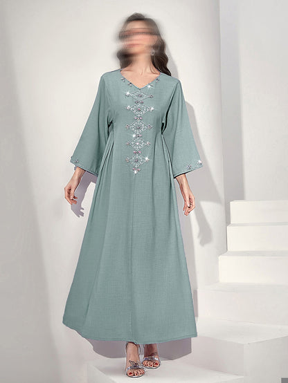 BA502 Blue Astrid Dress