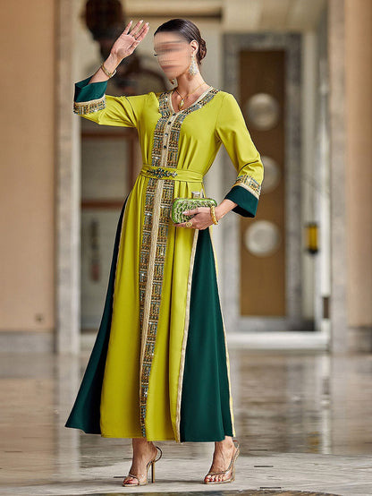 BA4009 Mustard Lime Jalabiya