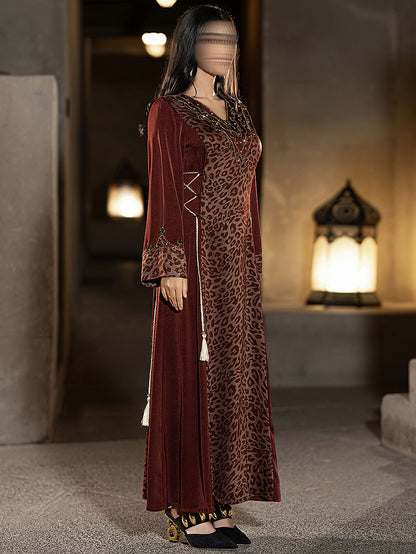 BA6052 Burgundy Majesty Dress