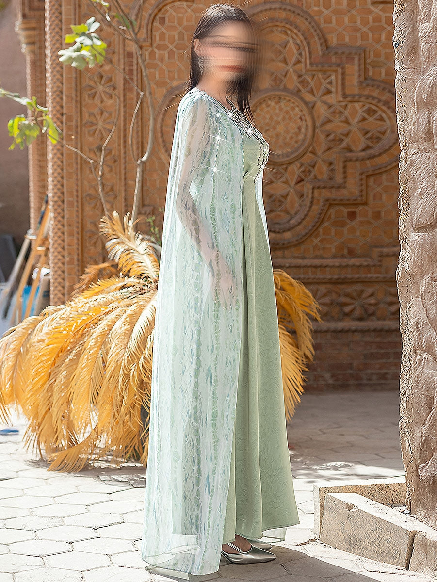 BA5189 Green Fulgent Dress