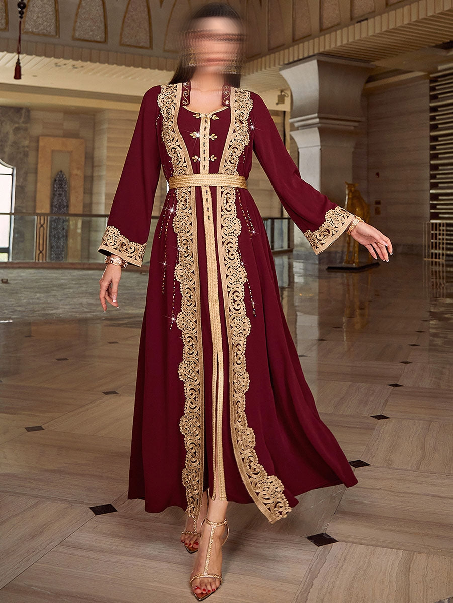 BA4023 Dark Red Solstice Jalabiya