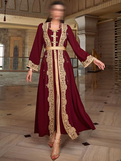 BA4023 Dark Red Solstice Jalabiya