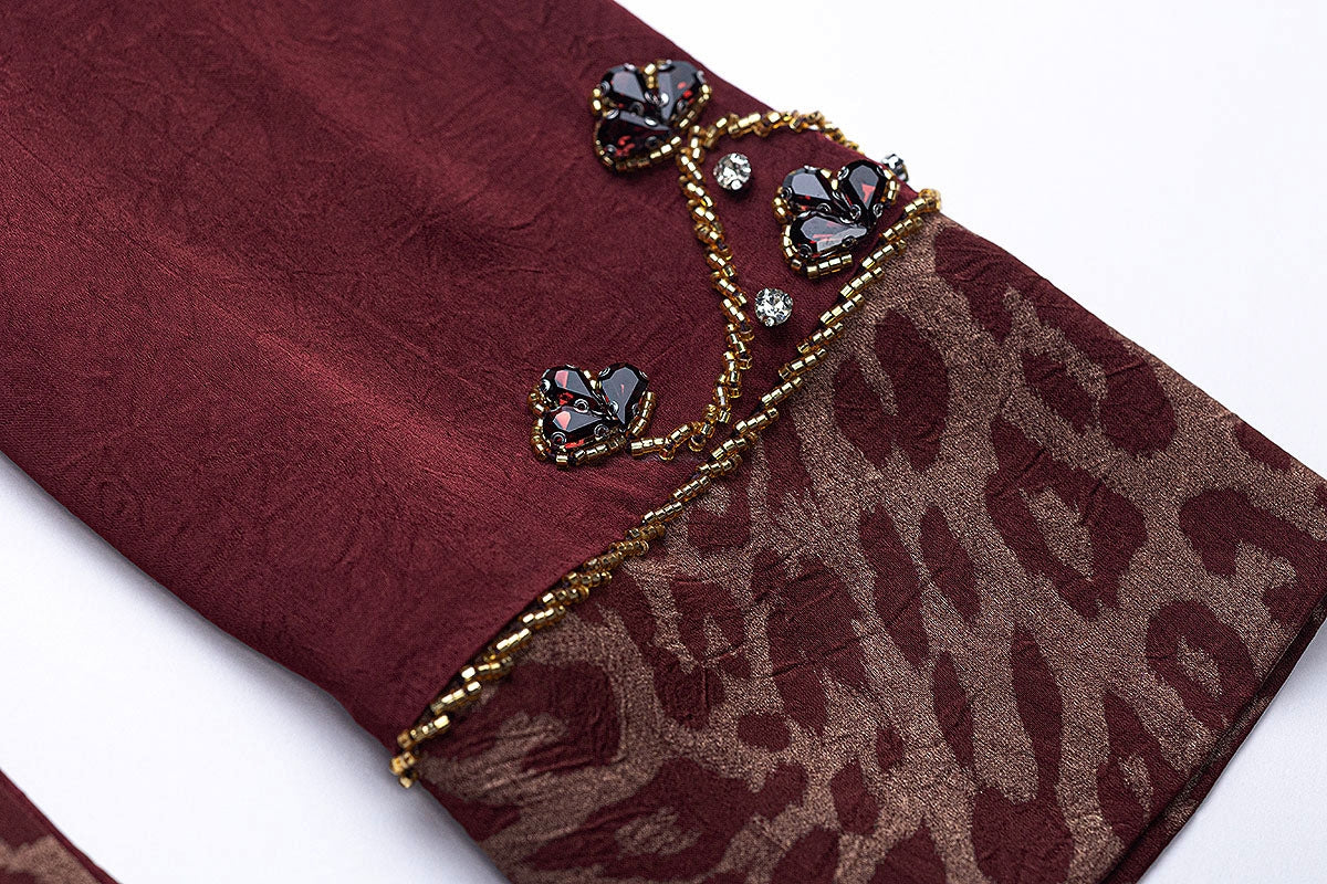 BA6052 Burgundy Majesty Dress