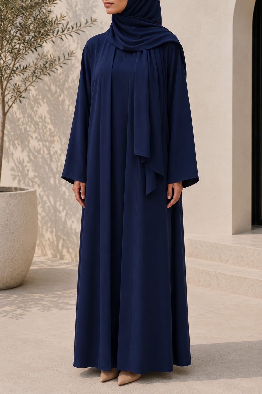 Navy Blue Mira Abaya