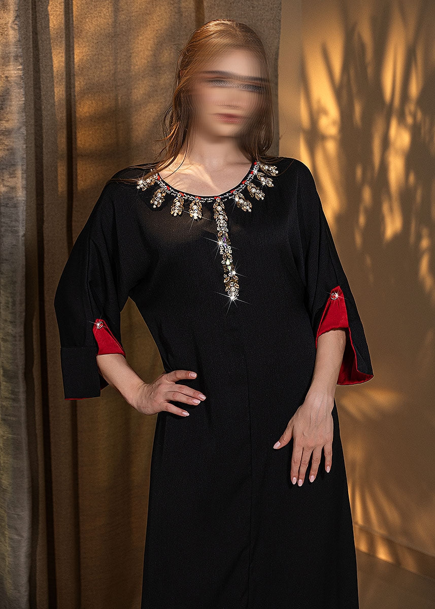BA5176 Black Rhodonite Dress