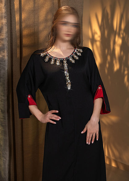BA5176 Black Rhodonite Dress