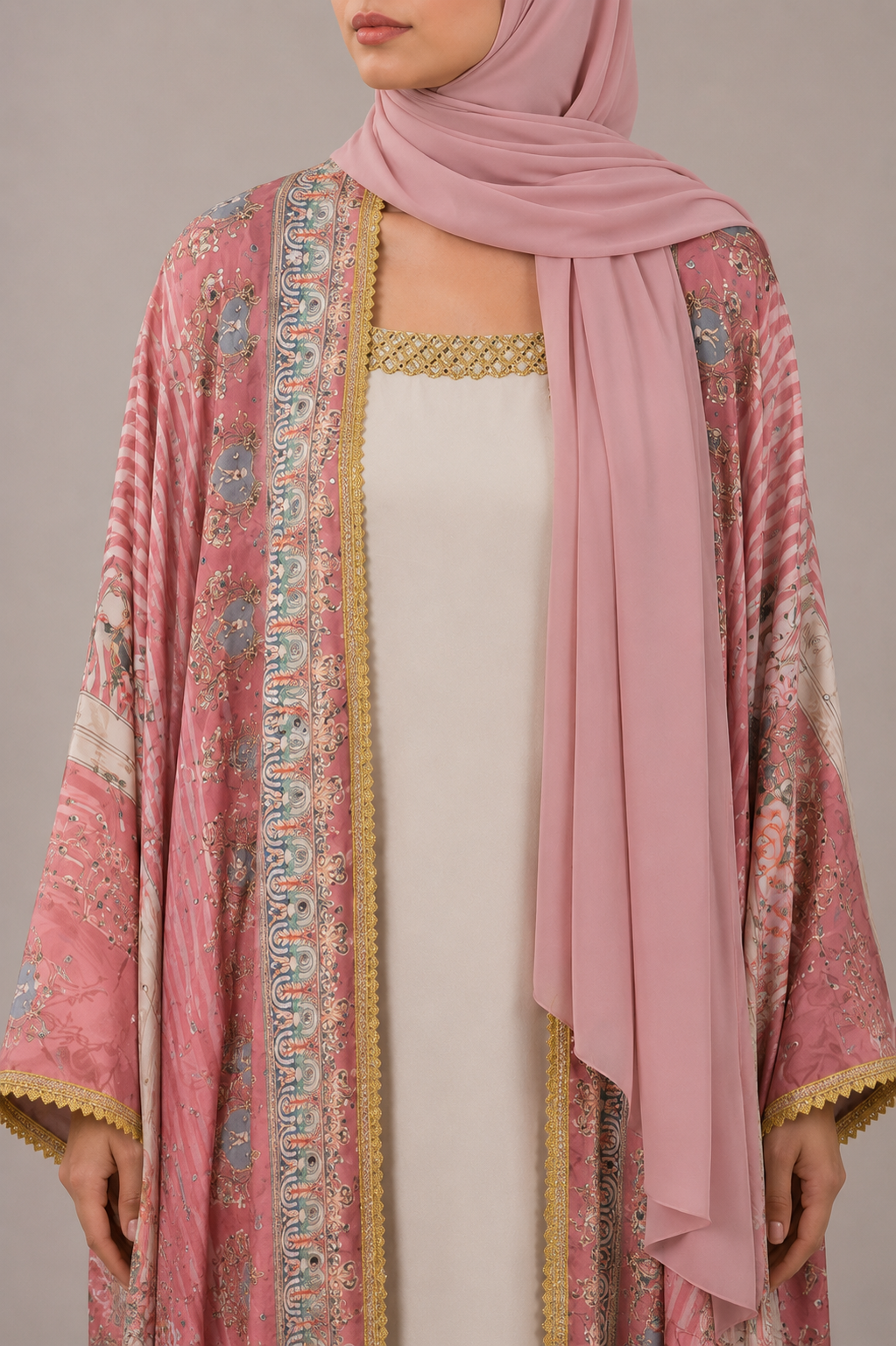 Pink Zareen Abaya