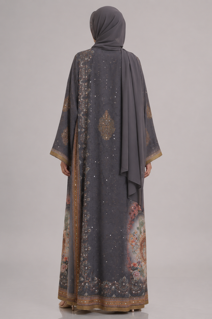 Grey Zareen Abaya
