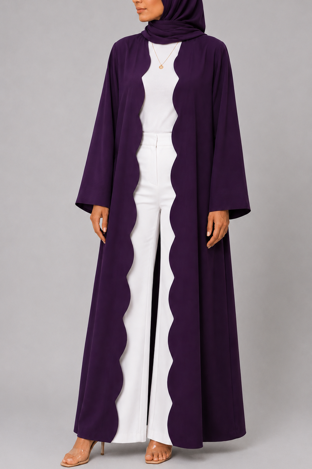 Purple Wave Abaya