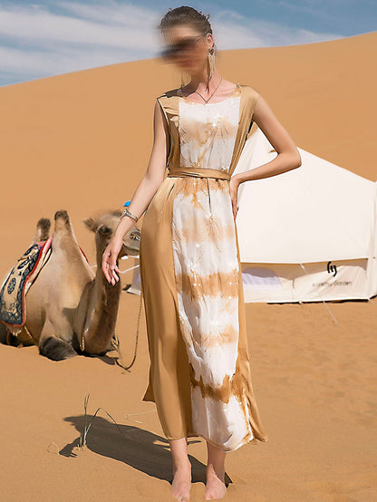 BA7048 Brown Desert Abaya