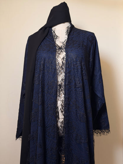 Blue Sheer abaya