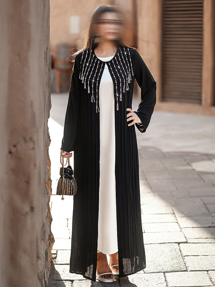 BA4083 Black Starlight Abaya