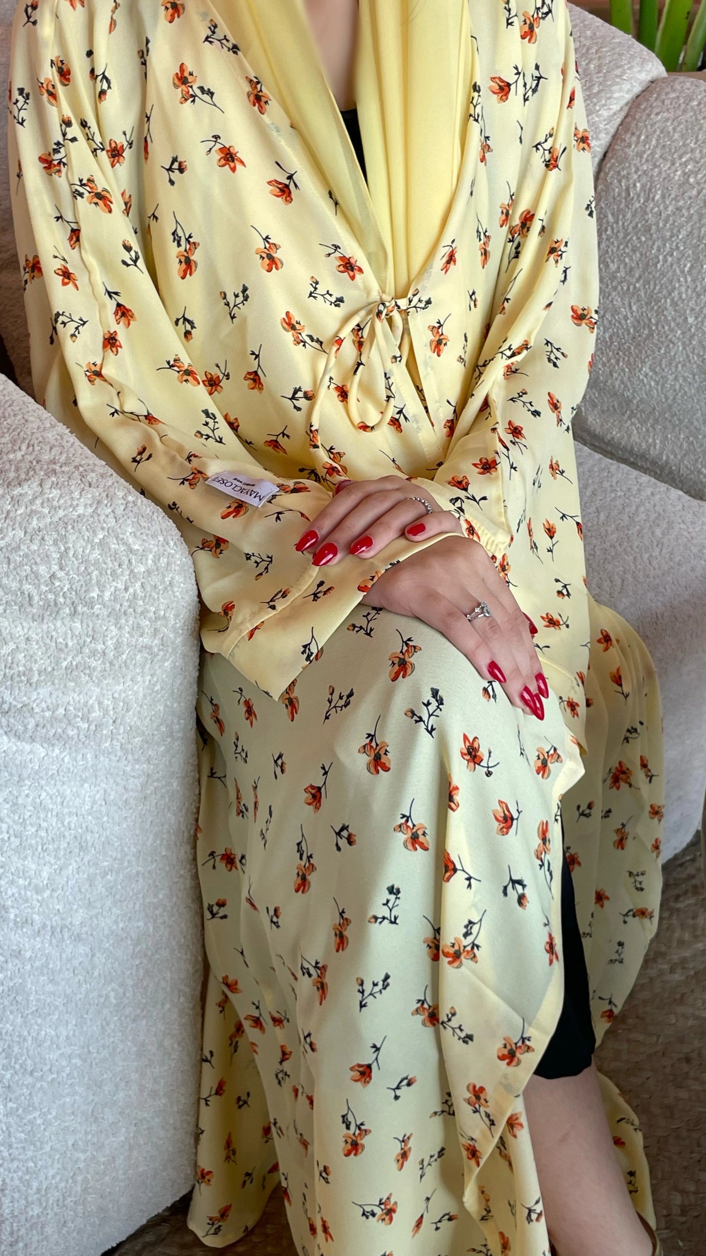 Creme Floral Kimono & Sheila