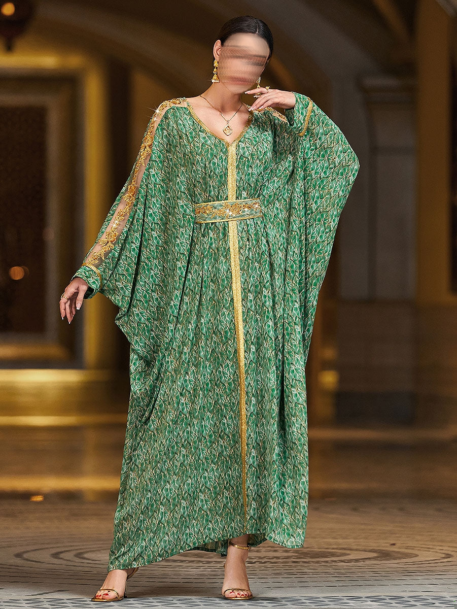 BA4134 Green Verdante Kaftan