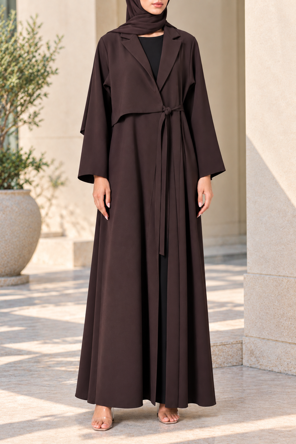Brown Coat Abaya