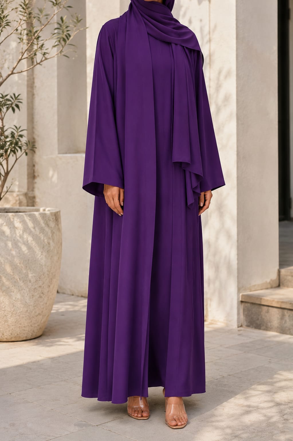 Purple Mira Abaya