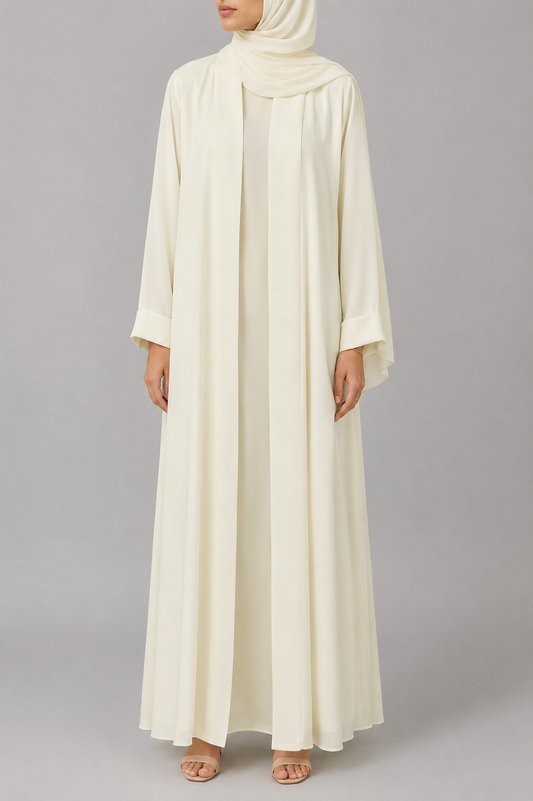 Butter yellow Yara Abaya
