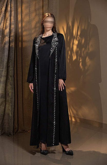 BA6021 Black Layrah onyx Abaya