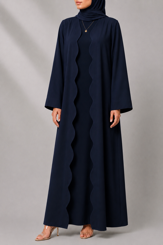 Blue Wave Abaya