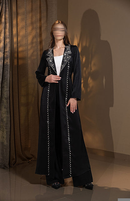BA6021 Black Layrah onyx Abaya