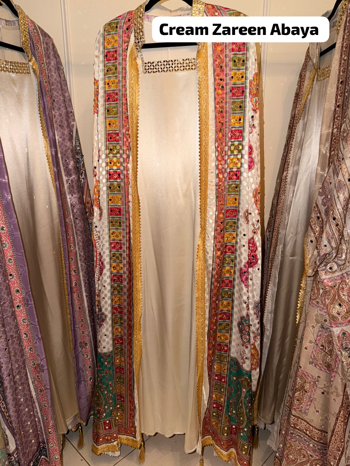 Cream Zareen Abaya