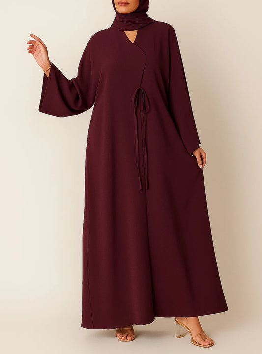 Mahroon Almirah Abaya